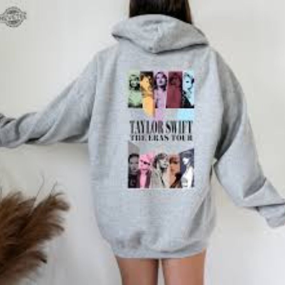 Taylor Swift The Eras Tour Gray Hoodie